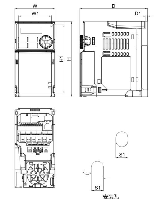 臺達(dá)變頻器VFD1A6MH21ANSAA